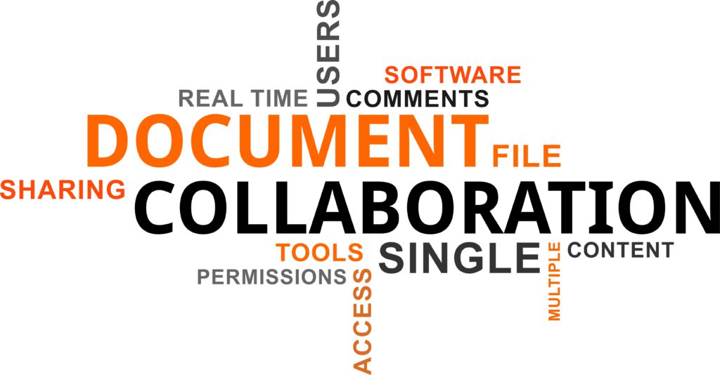 word cloud - document collaboration