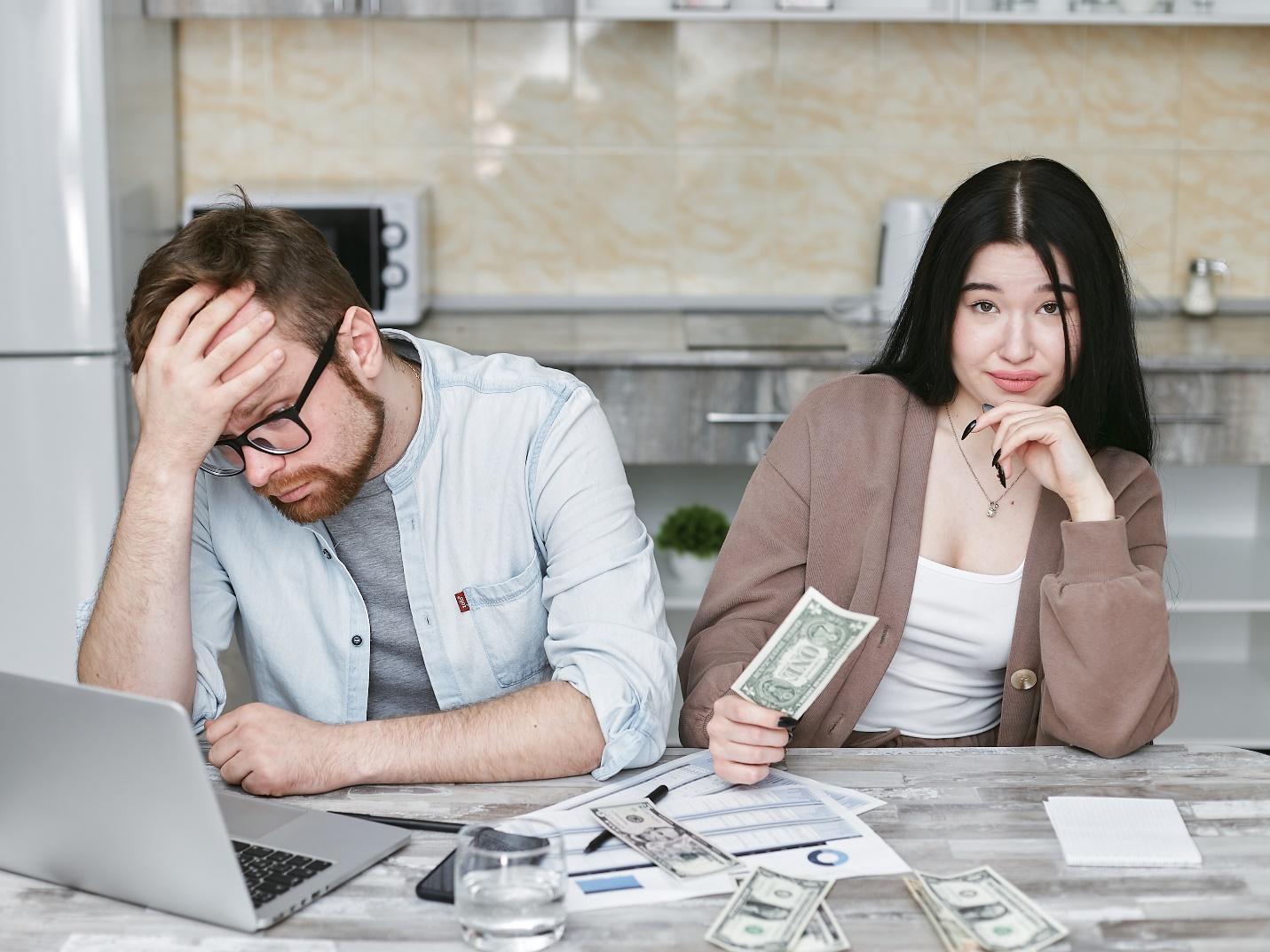 Free A Man and Woman doing Budgeting Stock Photo