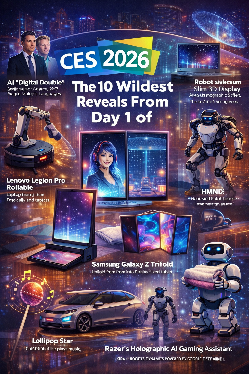 The 10 Wildest Reveals From Day 1 of CES 2026 - LAS VEGAS