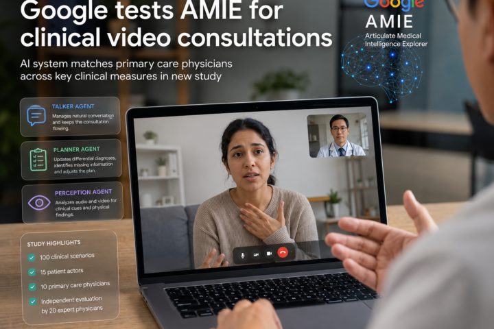 Google AMIE Tests AI-Powered Video