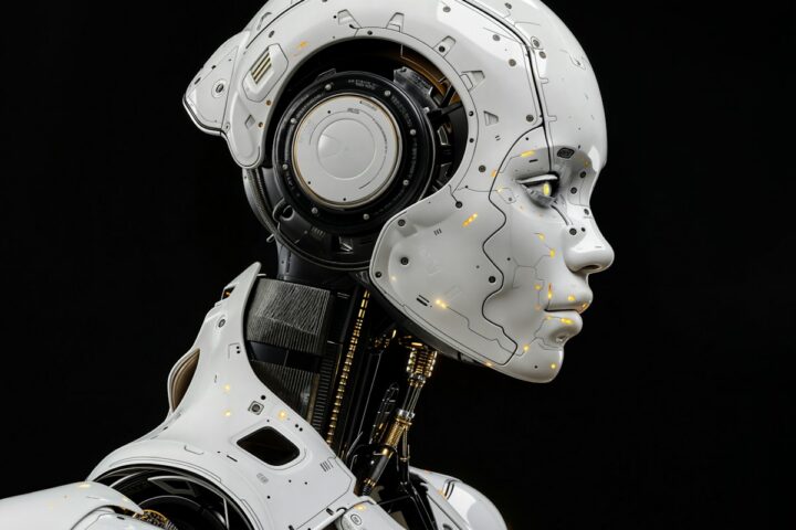 Humanoid robot representing Tesla Optimus production in Fremont