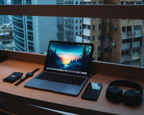 Windows hybrid intelligence on a Surface Laptop Ultra workspace